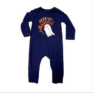 Peek Ghost Halloween Romper Outfit 12-18m